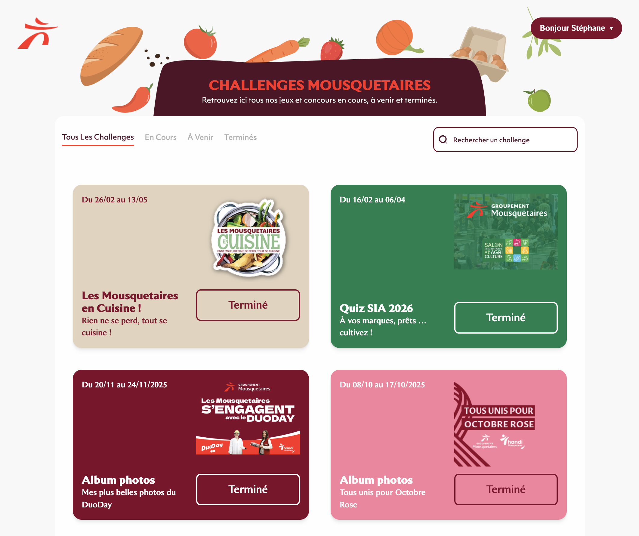L’accueil de la plateforme Challenges Mousquetaires : les animations proposées aux collaborateurs du groupement et de ses enseignes
