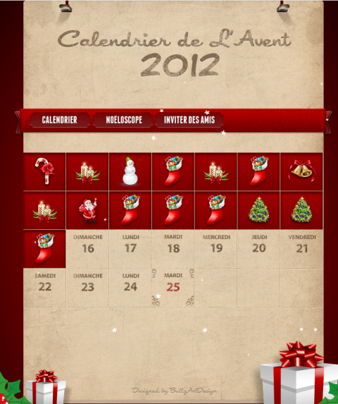 Calendrier de l'Avent So-Buzz 2012