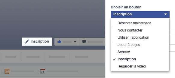 Ajouter un bouton d'appel à l'action sur Facebook