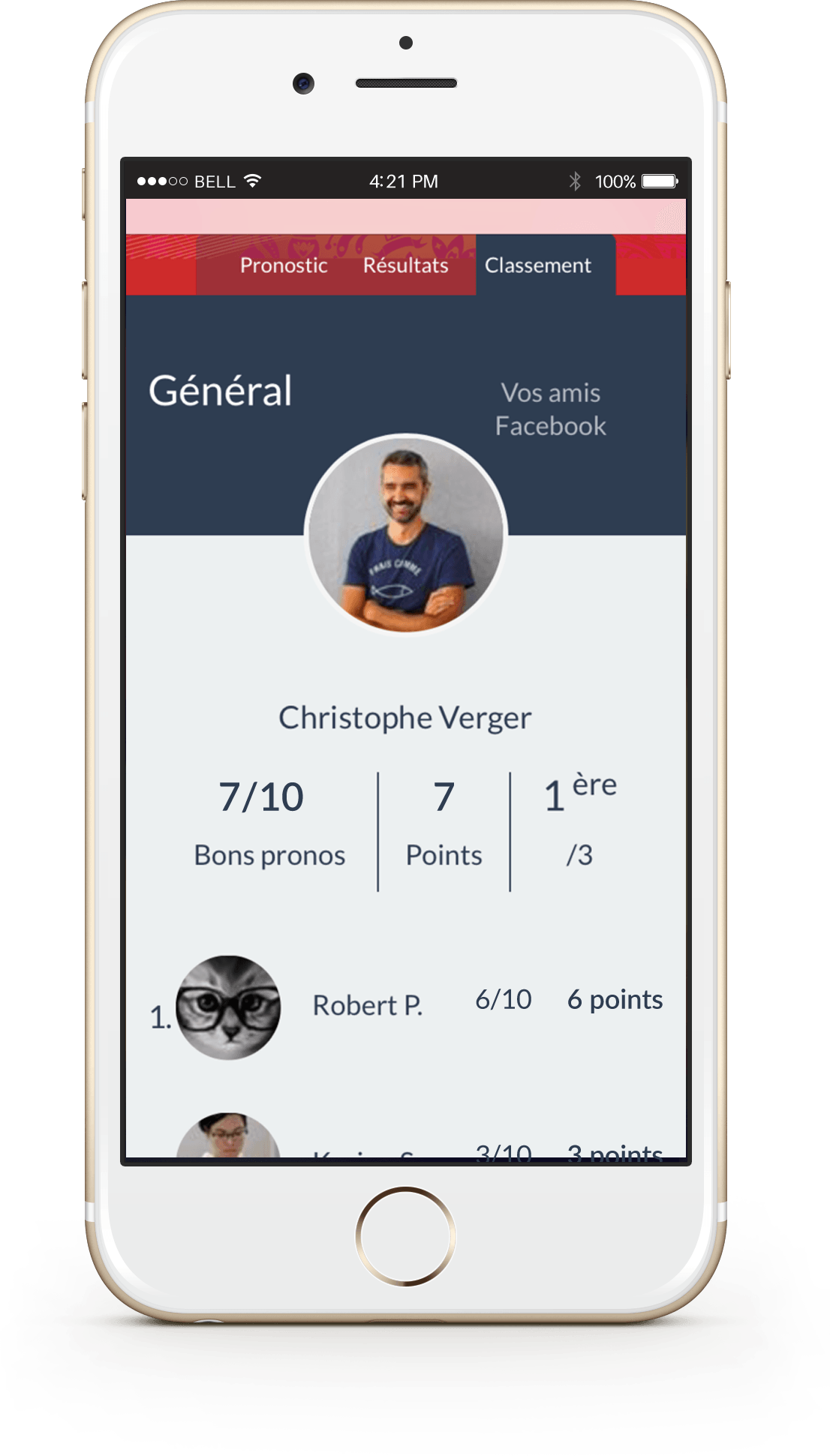 Jeu marketing facebook de pronostic