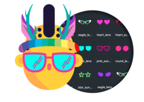 Lens Snapchat objet 2D