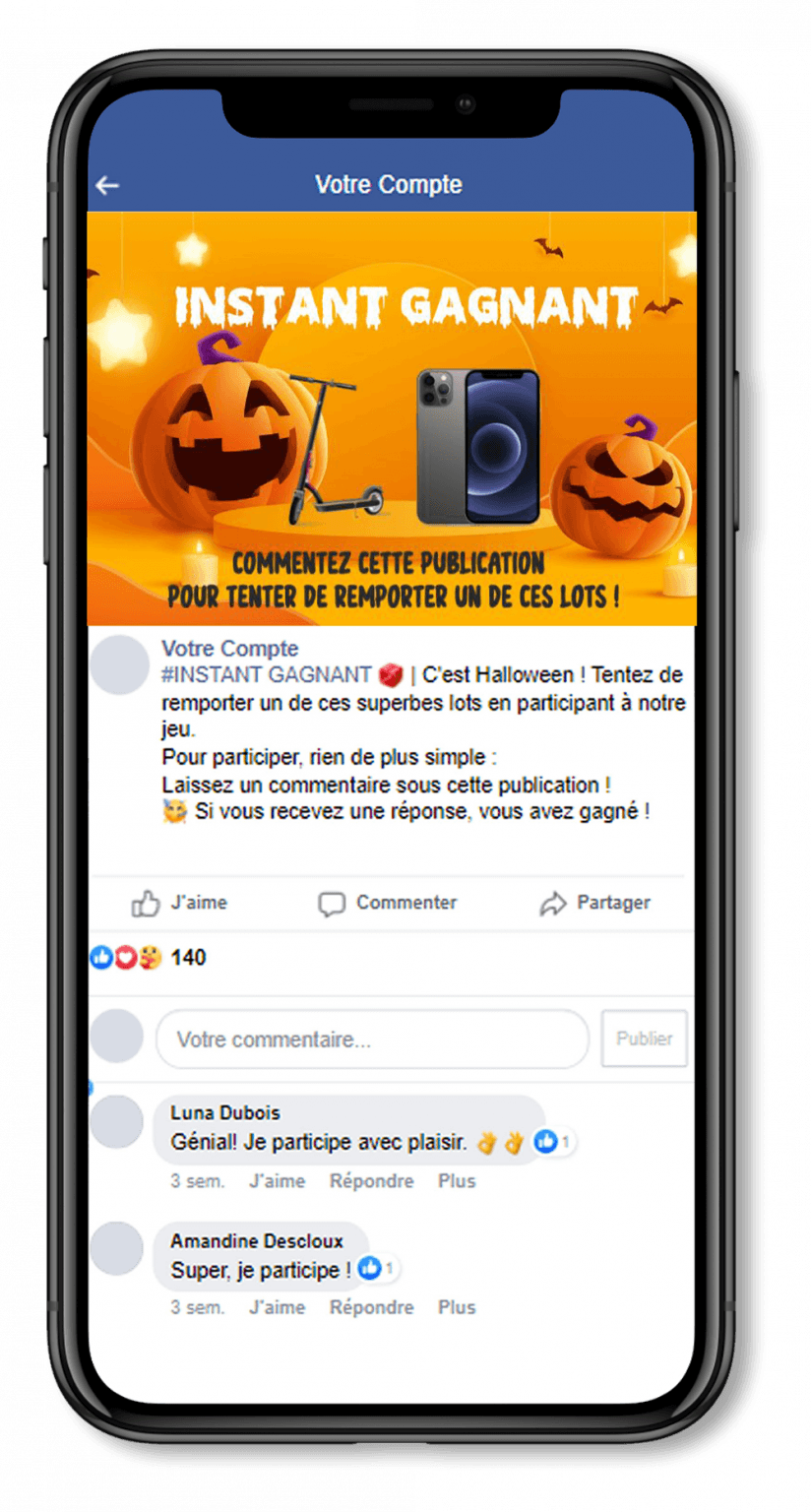Jeu instant gagnant Halloween