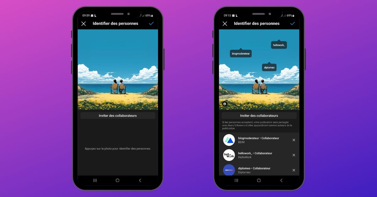 Instagram collaboration