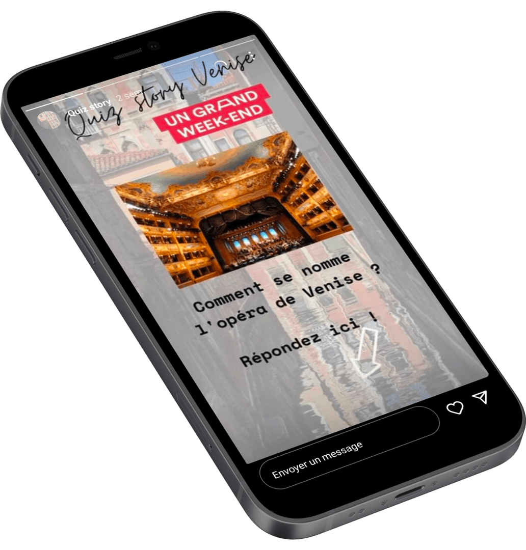 Exemple de jeu concours en story