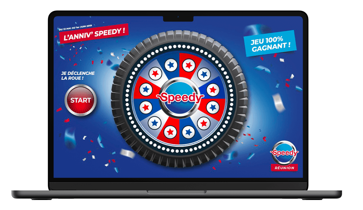Exemple de jeu-concours Roue de la chance