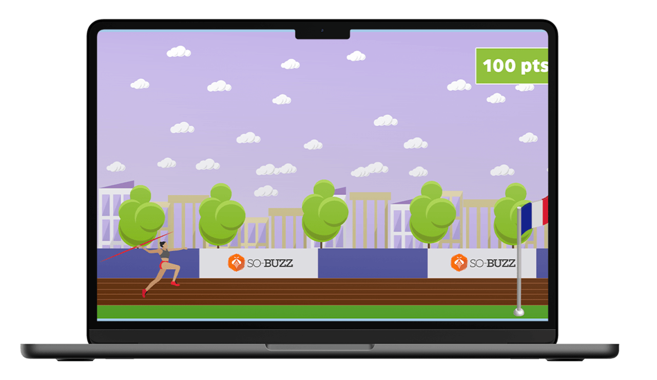 Jeu JO lancer olympique
