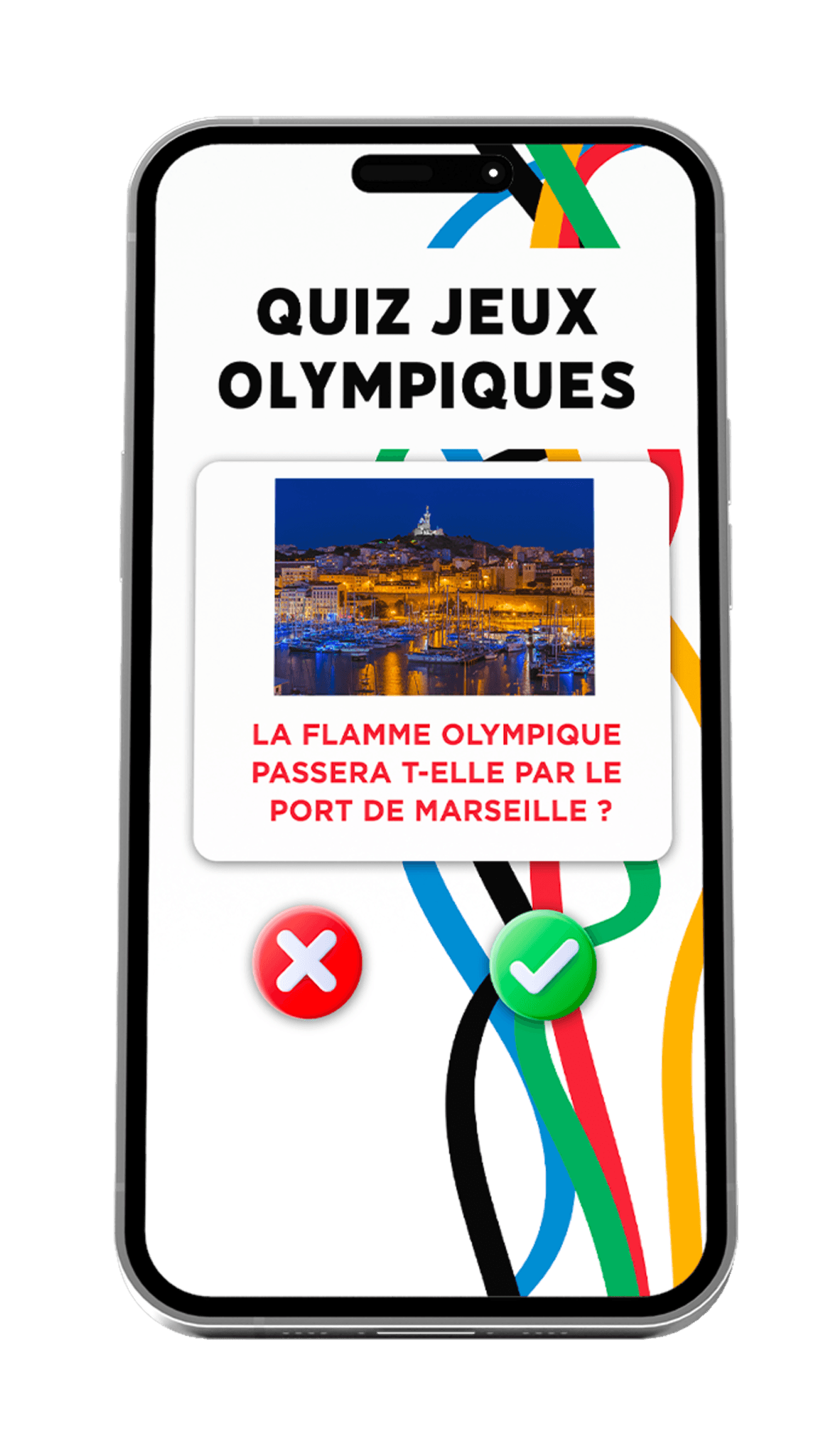 Jeu interne Quiz swipe JO