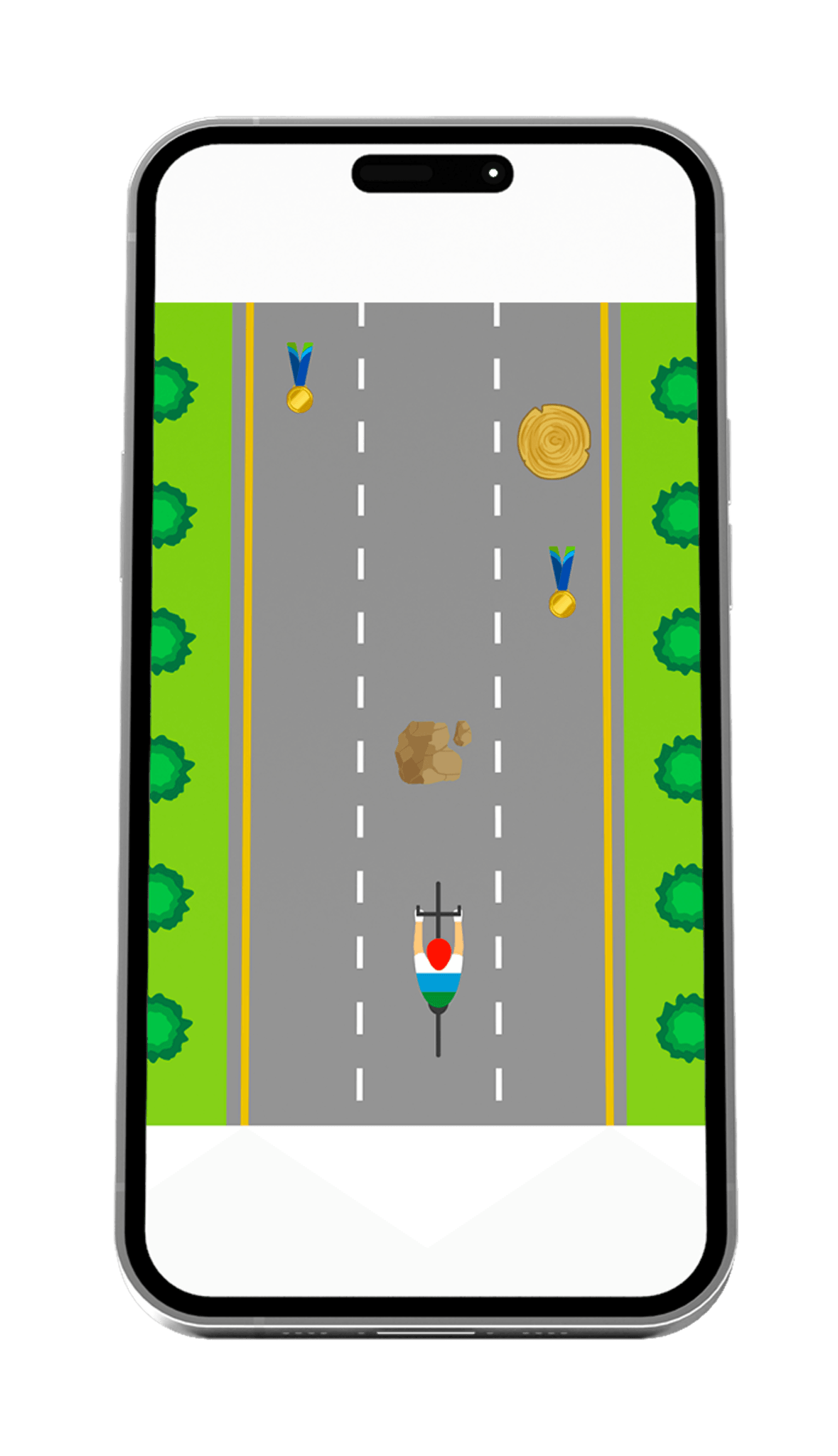Jeu interne entreprise JO : évitement d'obstacles