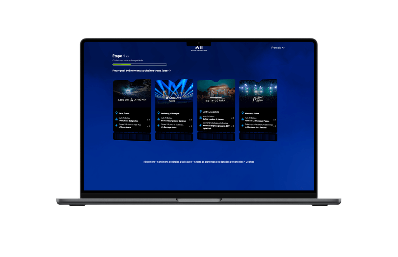 Jeu concours Music Doors Accor Choix dotations