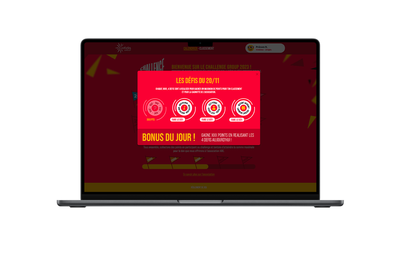 Jeu digital interne RSE Cofidis Défis