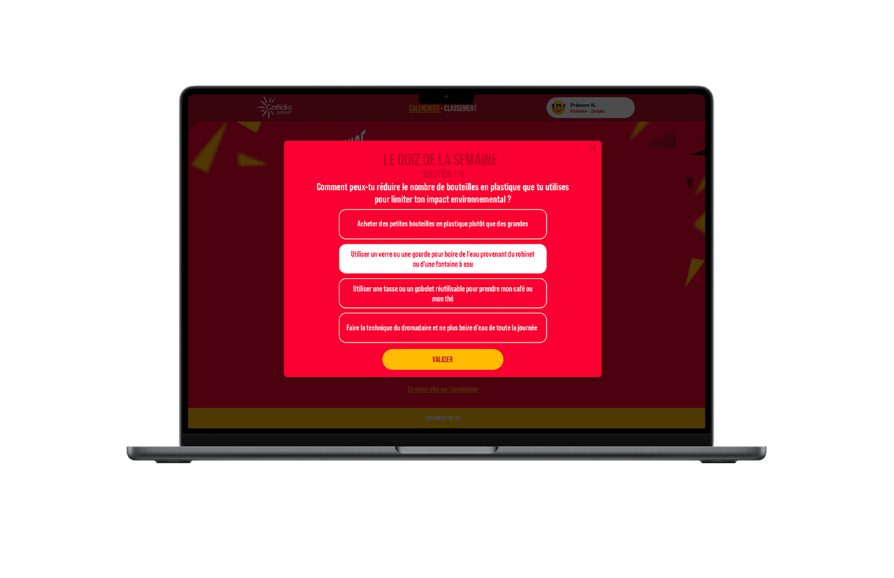 Jeu digital interne RSE Cofidis Quiz