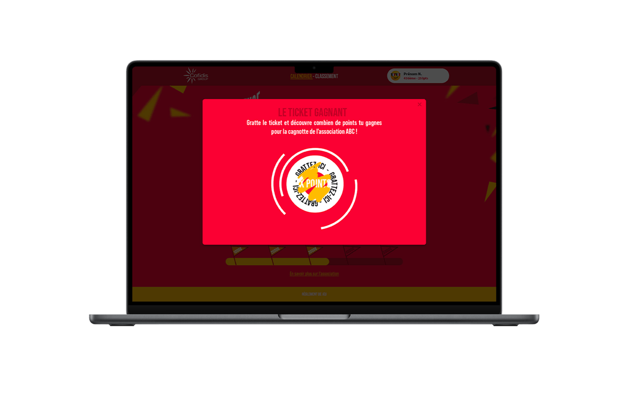 Jeu digital interne RSE Cofidis Ticket