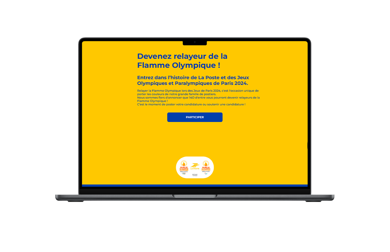 Activation digitale interne La Poste JO 2024