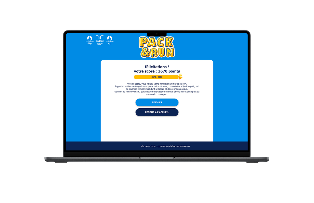 Jeu concours Résultats Randstad JO